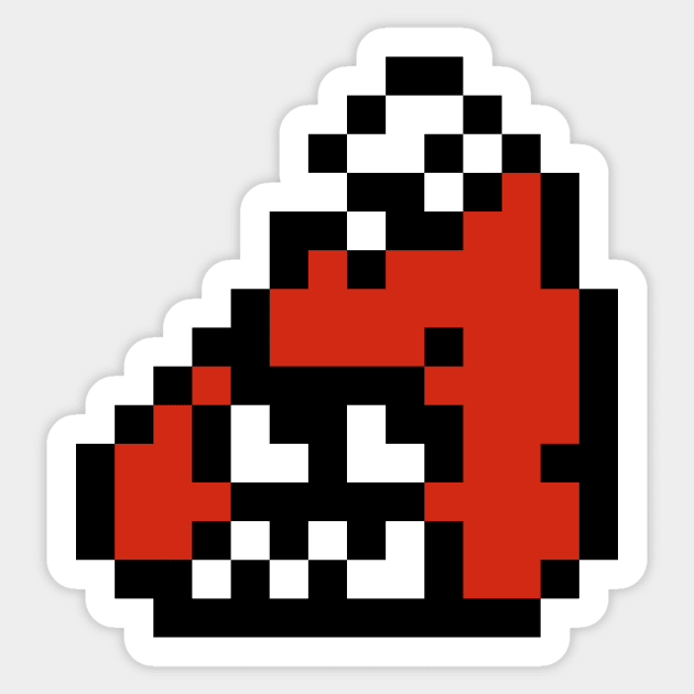 Black 8-bit Fishfry Sticker by Lorihime